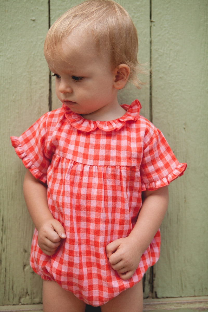 BARBOTEUSE CERISE Vichy Malabar-OUTLET-VICHY MALABAR-marlot-paris