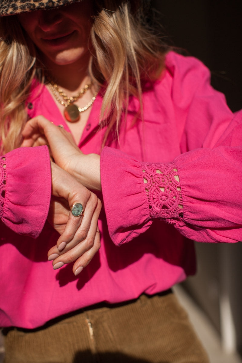 BLOUSE HILMA fushia-OUTLET-Fushia-marlot-paris