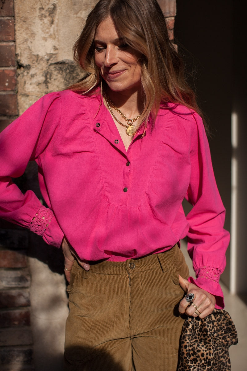 BLOUSE HILMA fushia-OUTLET-Fushia-marlot-paris