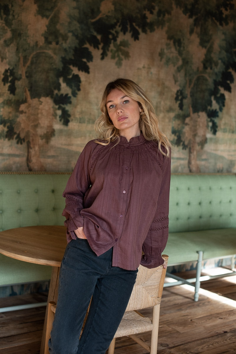 Blouse Daisy prune-FEMME-prune-marlot-paris