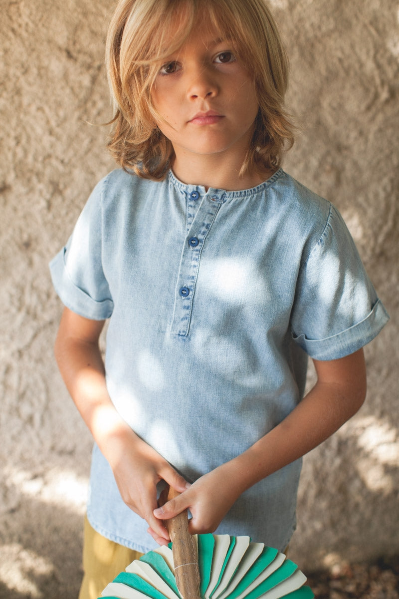 CHEMISE MARCO bleach denim-OUTLET-bleach denim-marlot-paris