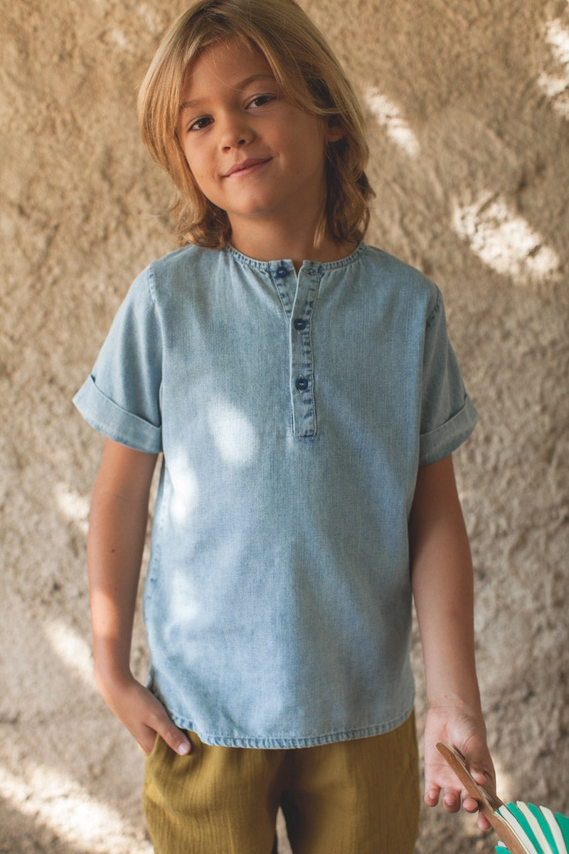 CHEMISE MARCO bleach denim-OUTLET-bleach denim-marlot-paris