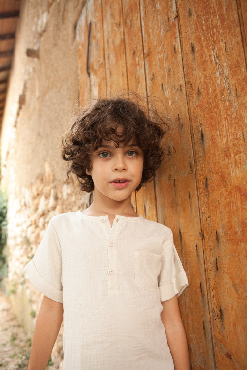 CHEMISE MARIUS vanille-OUTLET-vanille-marlot-paris