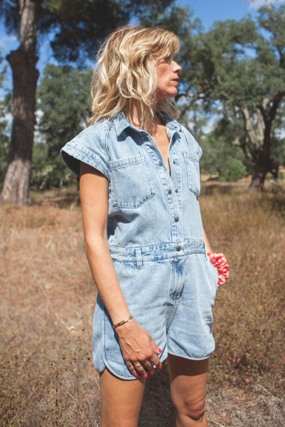 COMBINAISON TINA bleach-COLLAB-bleached denim-marlot-paris