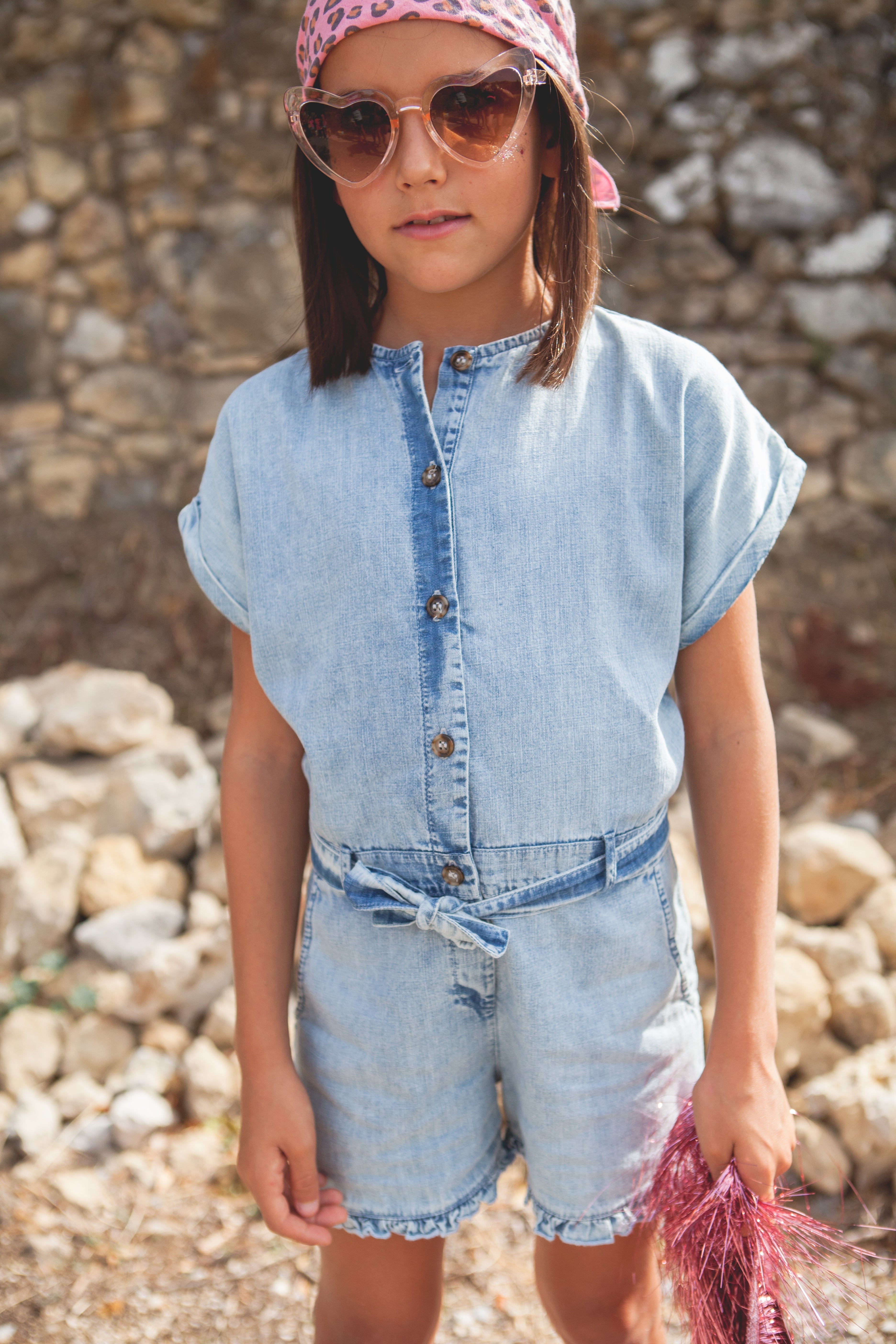 COMBISHORT MARTHE denim bleach-OUTLET-bleach denim-marlot-paris