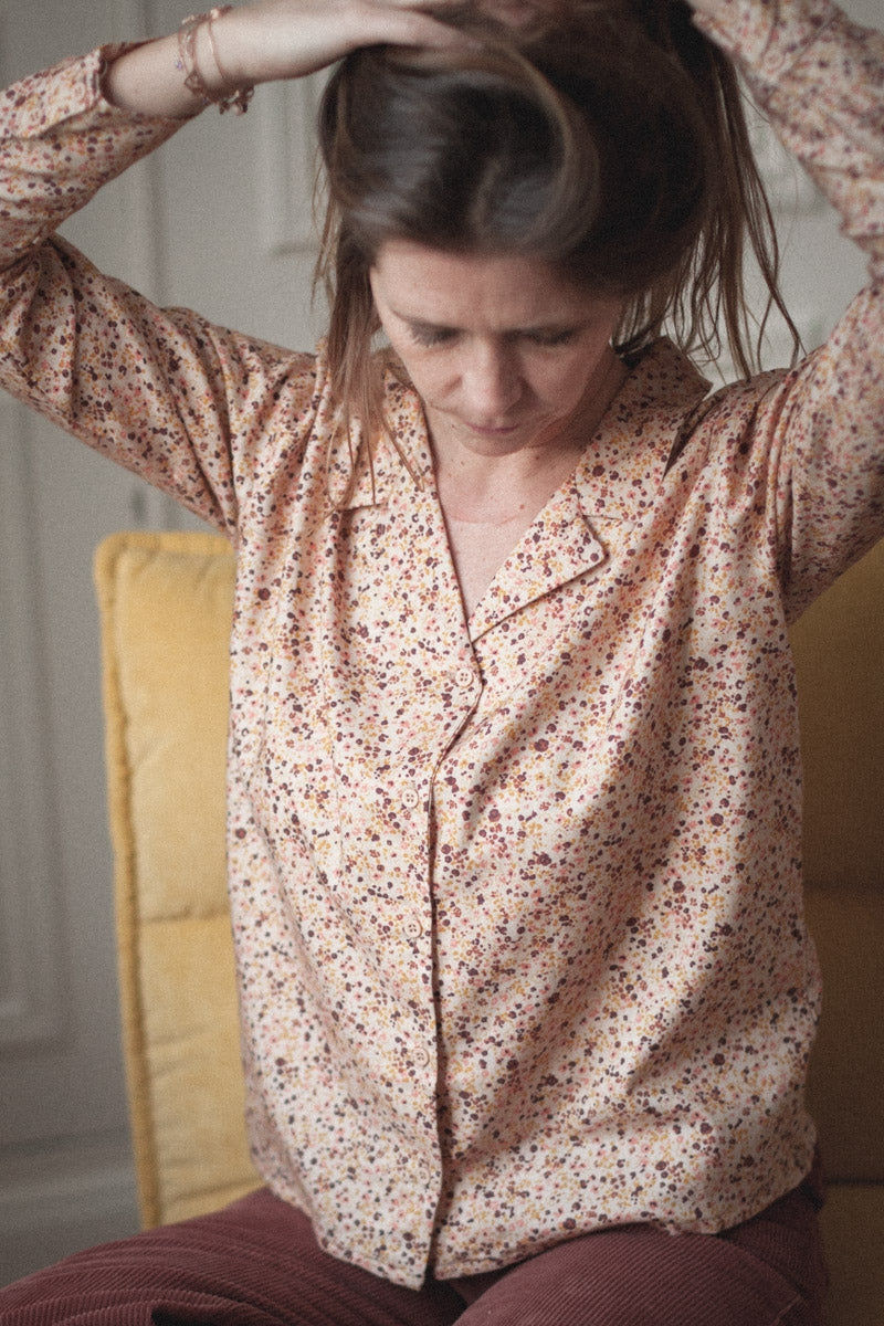 Chemise Macha coton lily ocre-ARCHIVES-lily ocre-marlot-paris