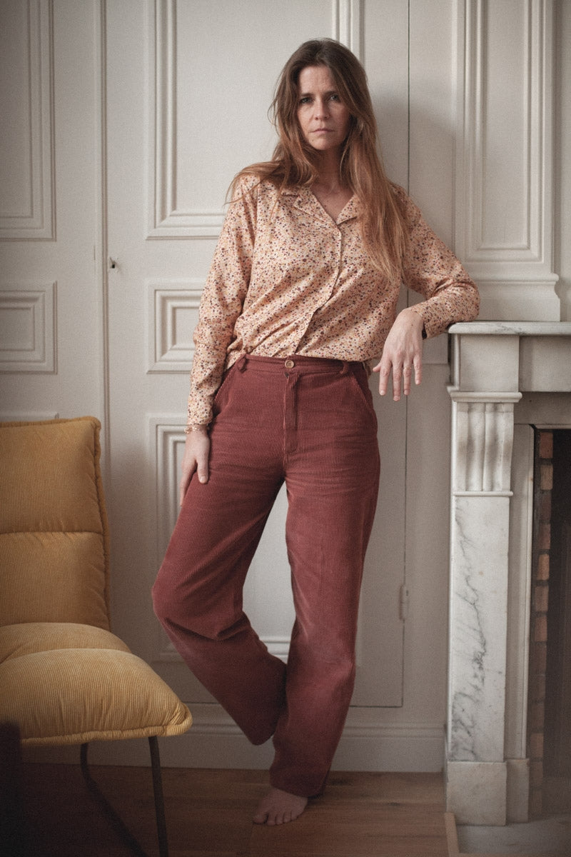 Chemise Macha coton lily ocre-ARCHIVES-lily ocre-marlot-paris