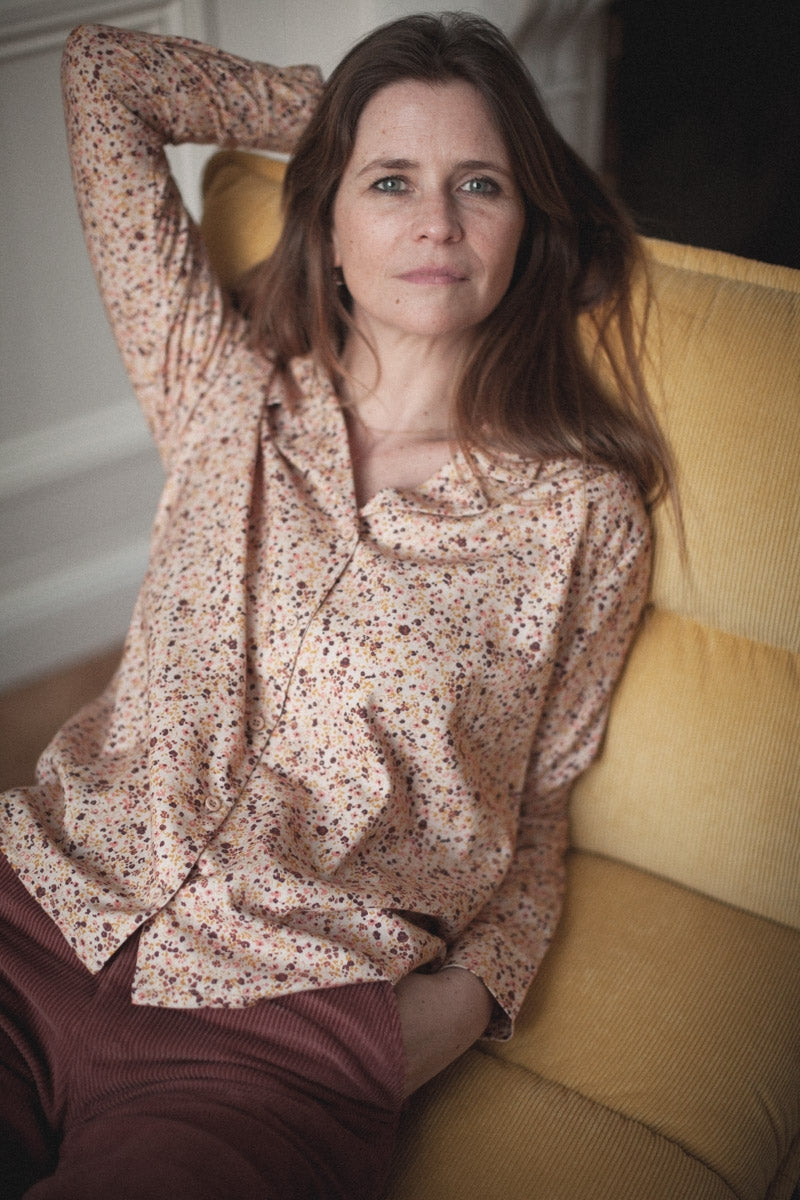 Chemise Macha coton lily ocre-ARCHIVES-lily ocre-marlot-paris