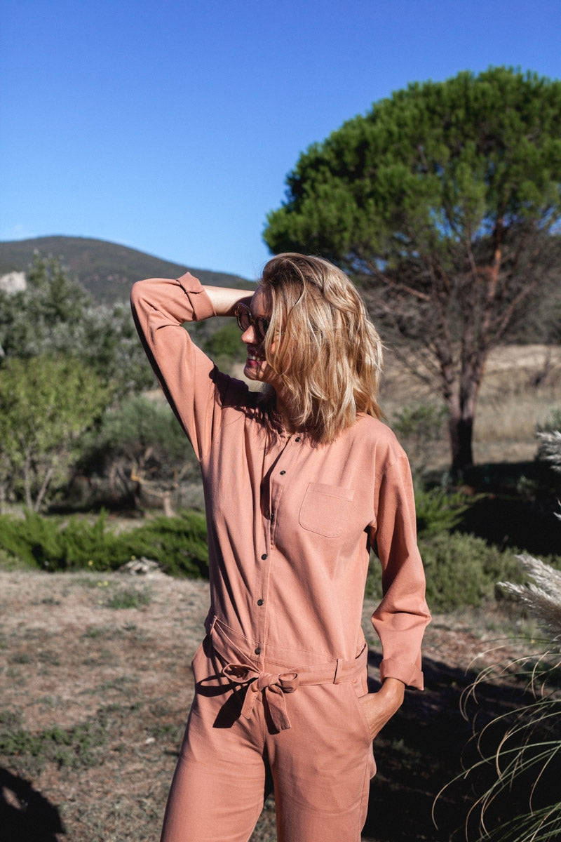 Combinaison Carmen rose sienne-OUTLET-rose sienne-marlot-paris