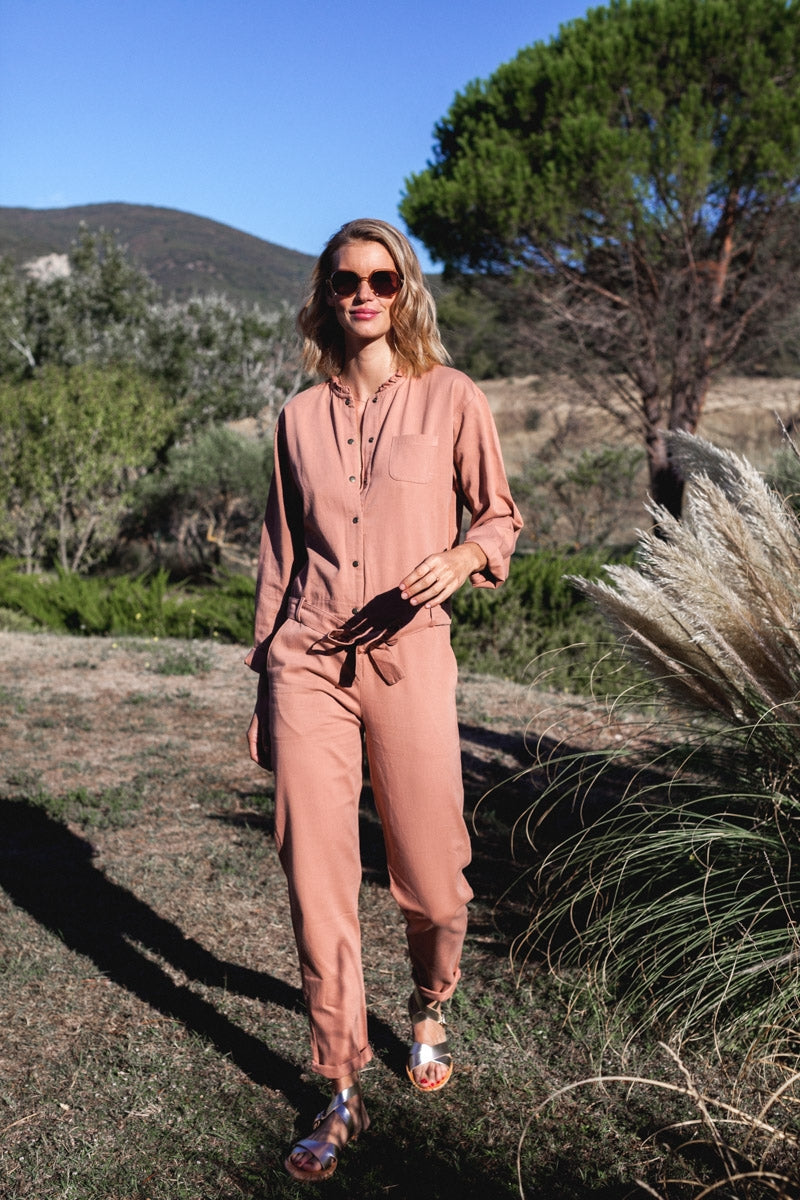 Combinaison Carmen rose sienne-OUTLET-rose sienne-marlot-paris