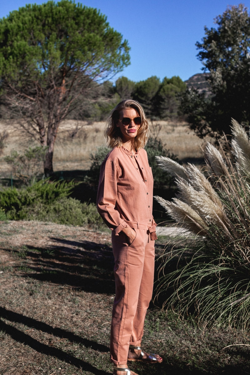 Combinaison Carmen rose sienne-OUTLET-rose sienne-marlot-paris