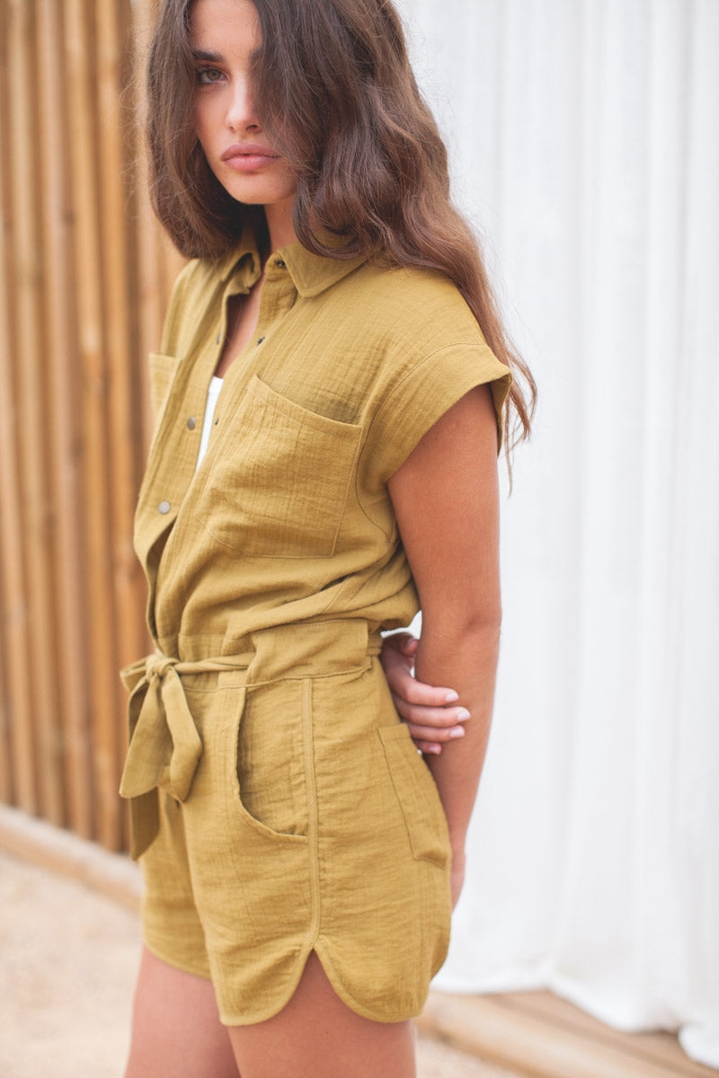 Combinaison Helena olive-OUTLET-HUILE D'OLIVE-marlot-paris