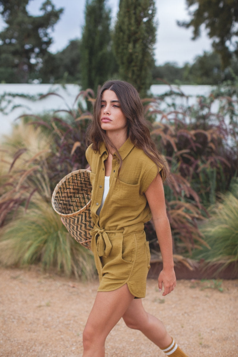 Combinaison Helena olive-OUTLET-HUILE D'OLIVE-marlot-paris