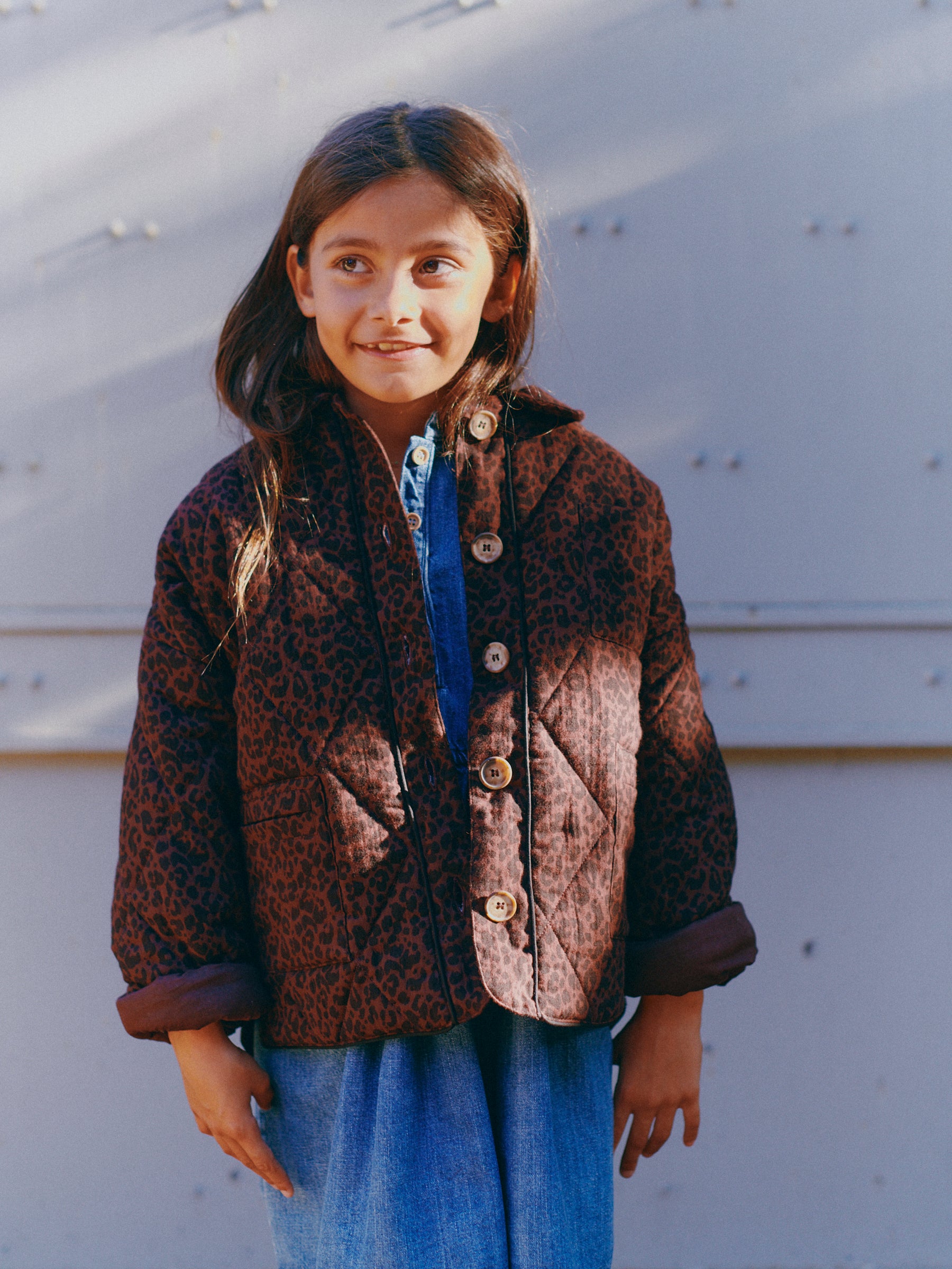 Henriette leopard chocolate jacket