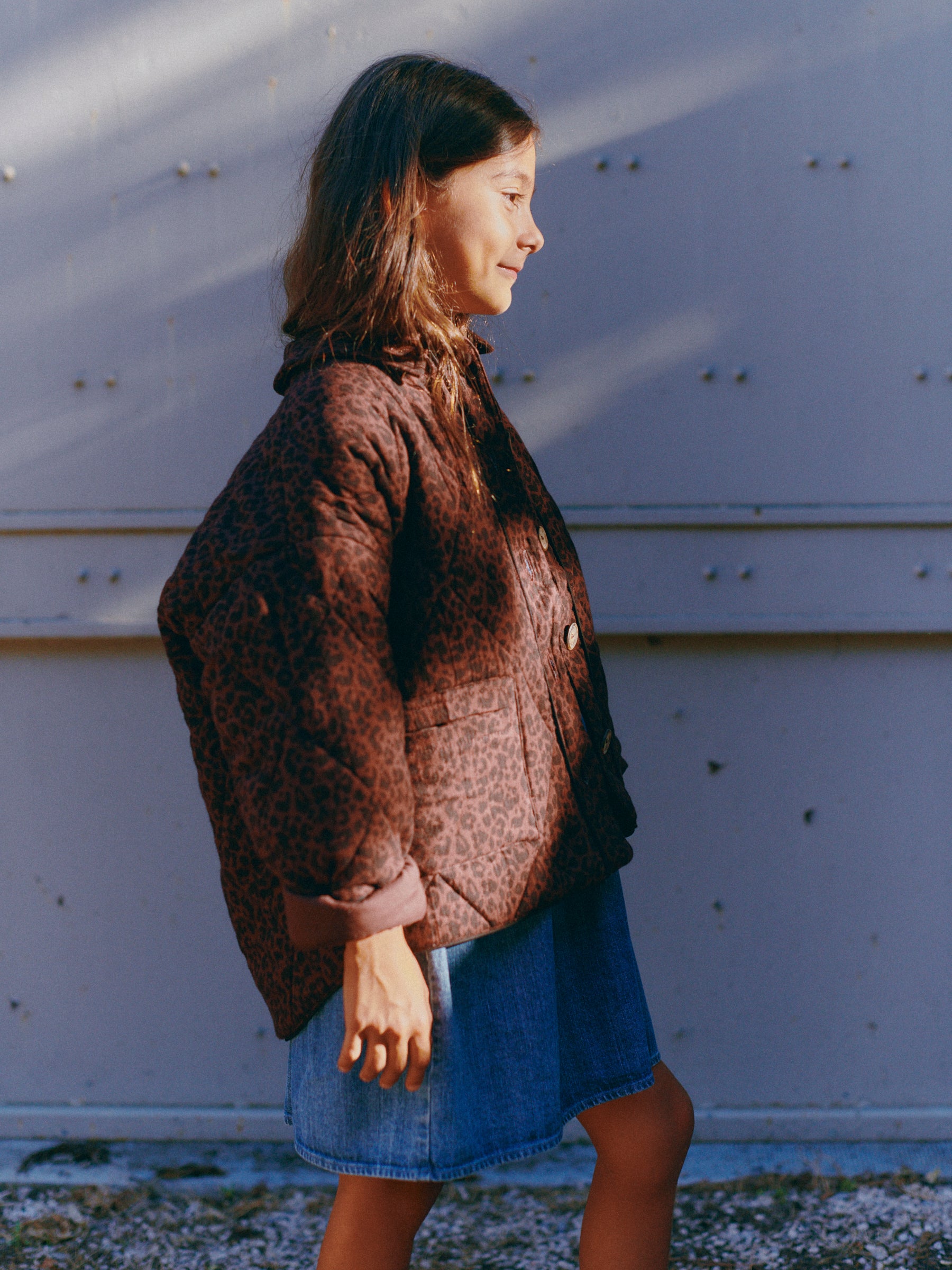 Henriette leopard chocolate jacket