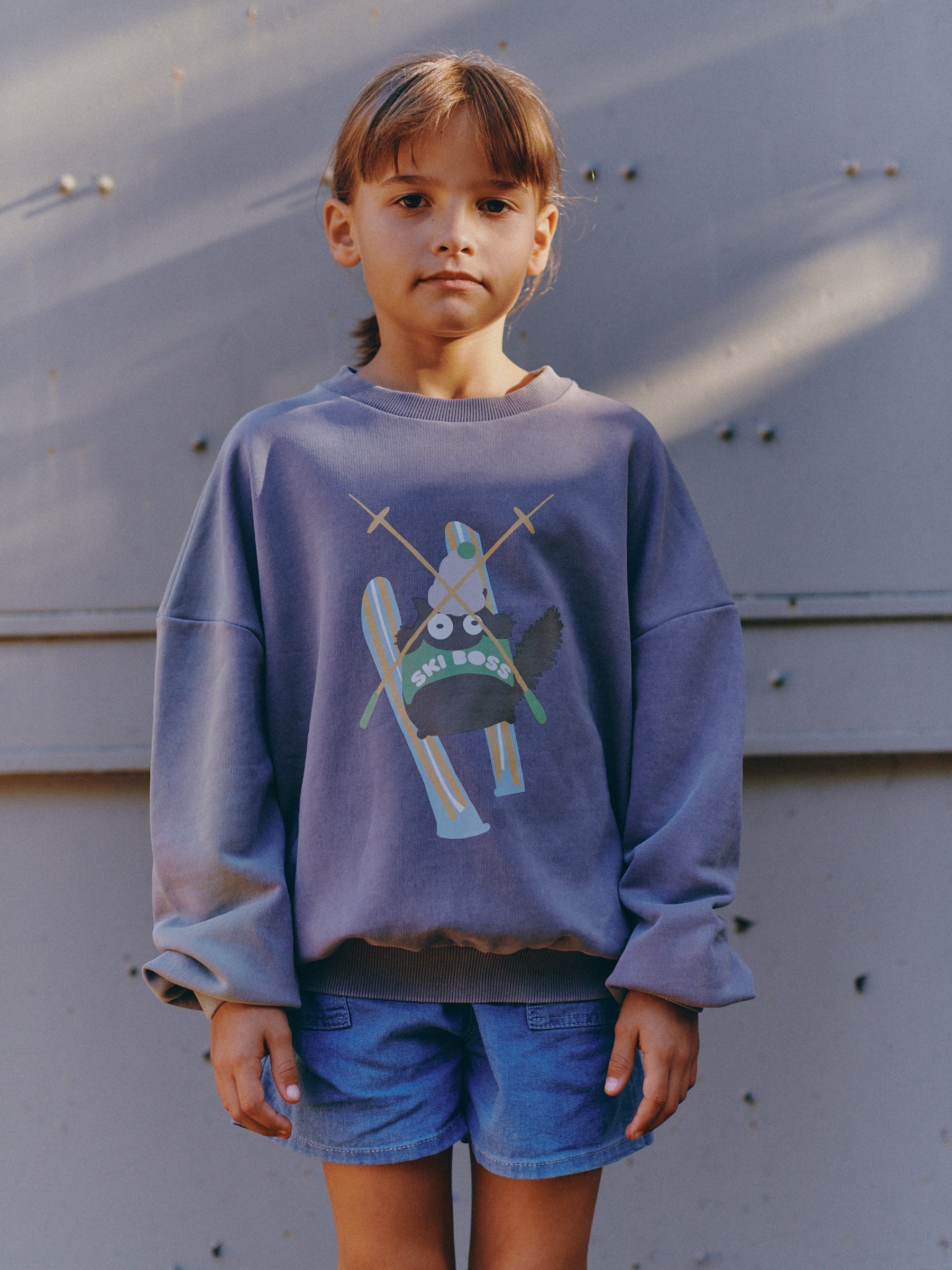 Maxime denim blue sweatshirt