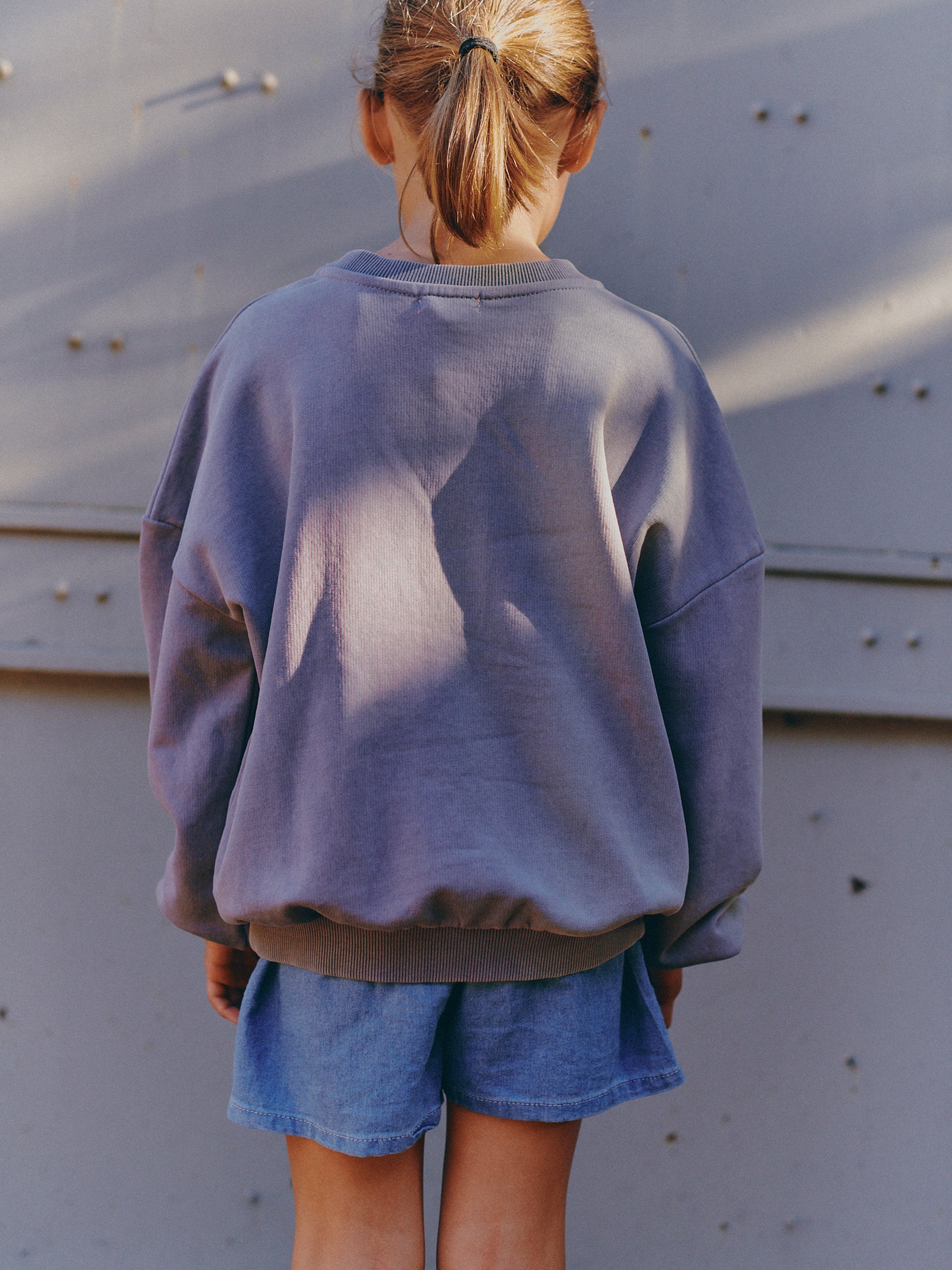 Maxime denim blue sweatshirt