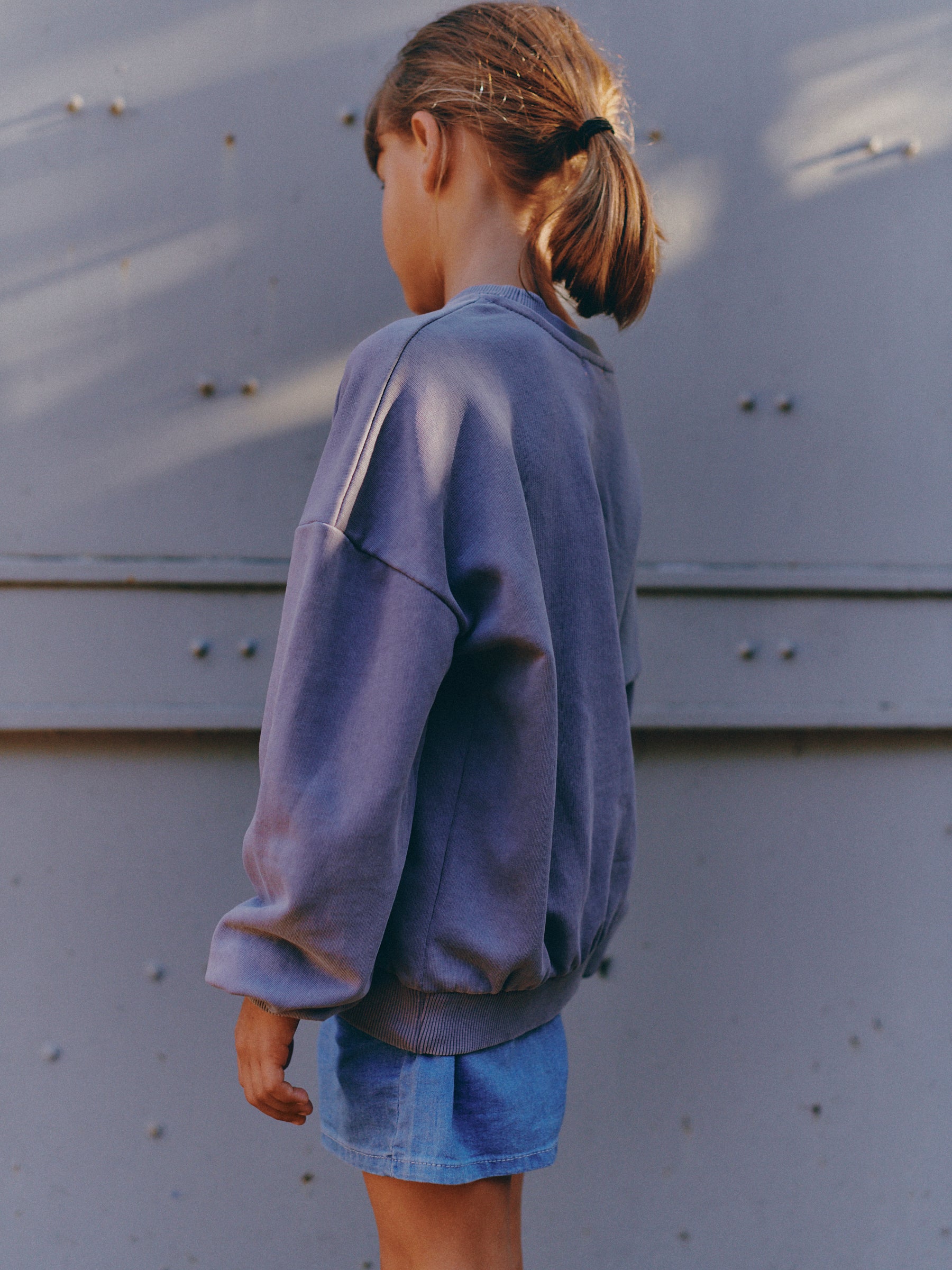 Maxime denim blue sweatshirt