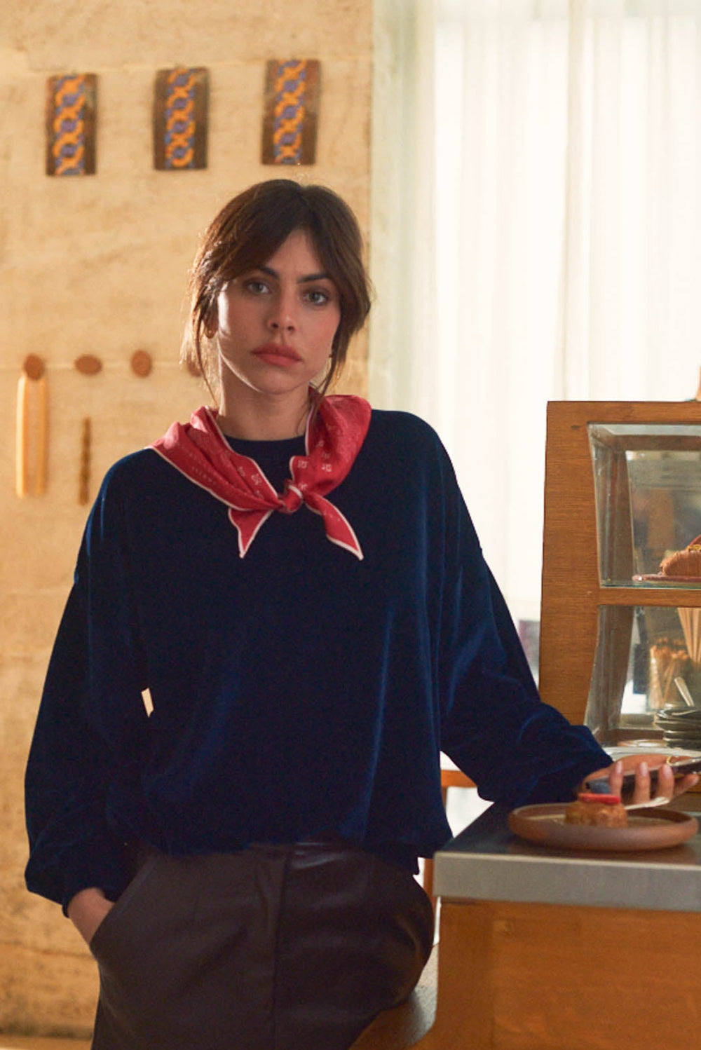 Jane navy sweatshirt
