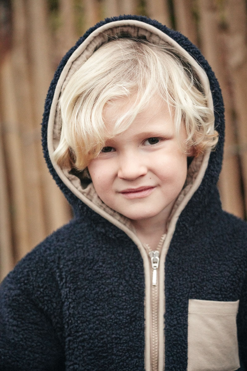 Manteau Babou moumoute Navy-ARCHIVES-bleu navy-marlot-paris