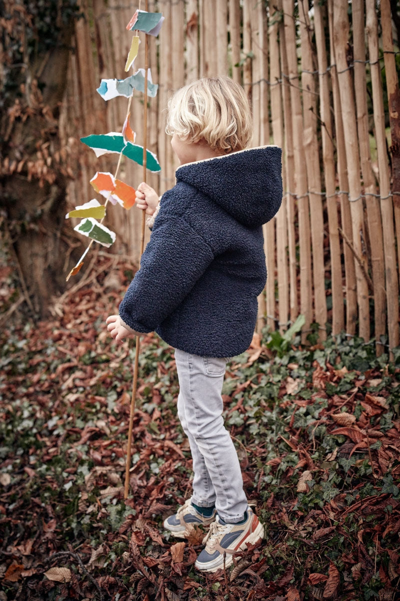 Manteau Babou moumoute Navy-ARCHIVES-bleu navy-marlot-paris