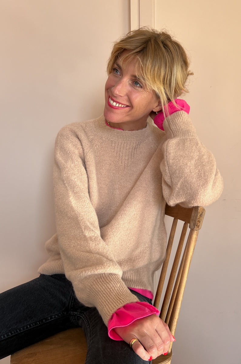 PULL CHARLIE beige-OUTLET-BEIGE-marlot-paris
