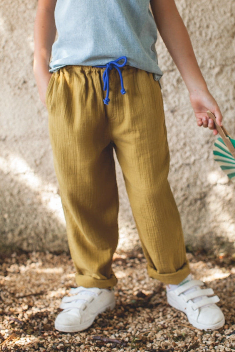 Pantalon Maxou olive-OUTLET-HUILE D'OLIVE-marlot-paris