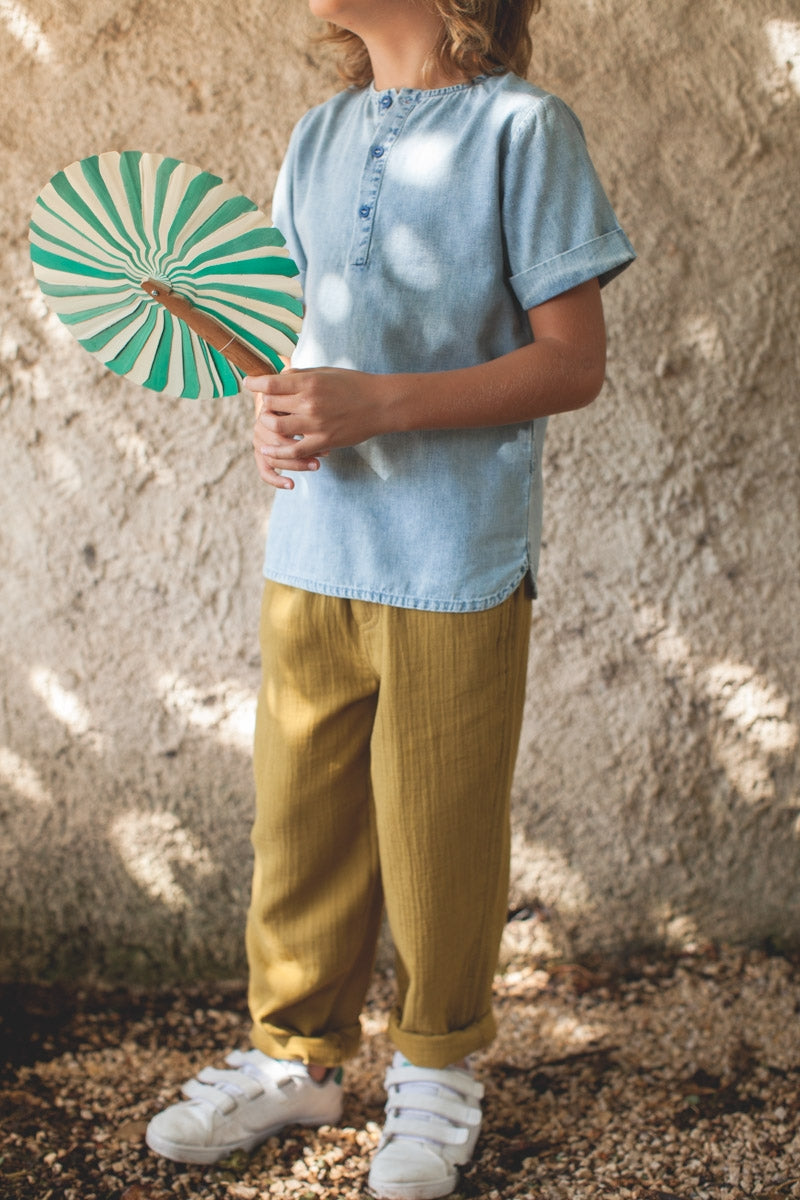 Pantalon Maxou olive-OUTLET-HUILE D'OLIVE-marlot-paris