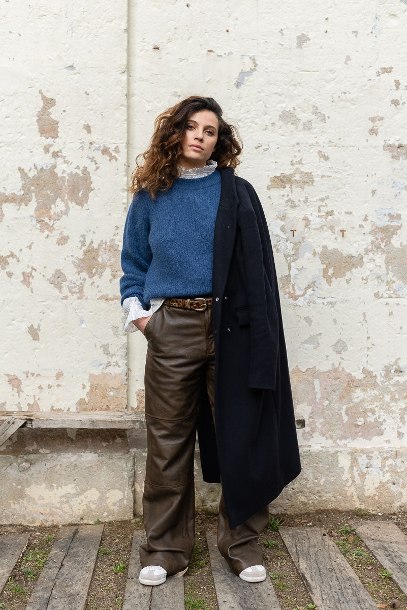 Pull Honorine Denim-FEMME-Denim blue black-marlot-paris