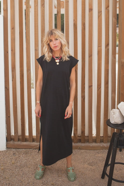 ROBE CONSTANCE noire-FEMME-noir-marlot-paris