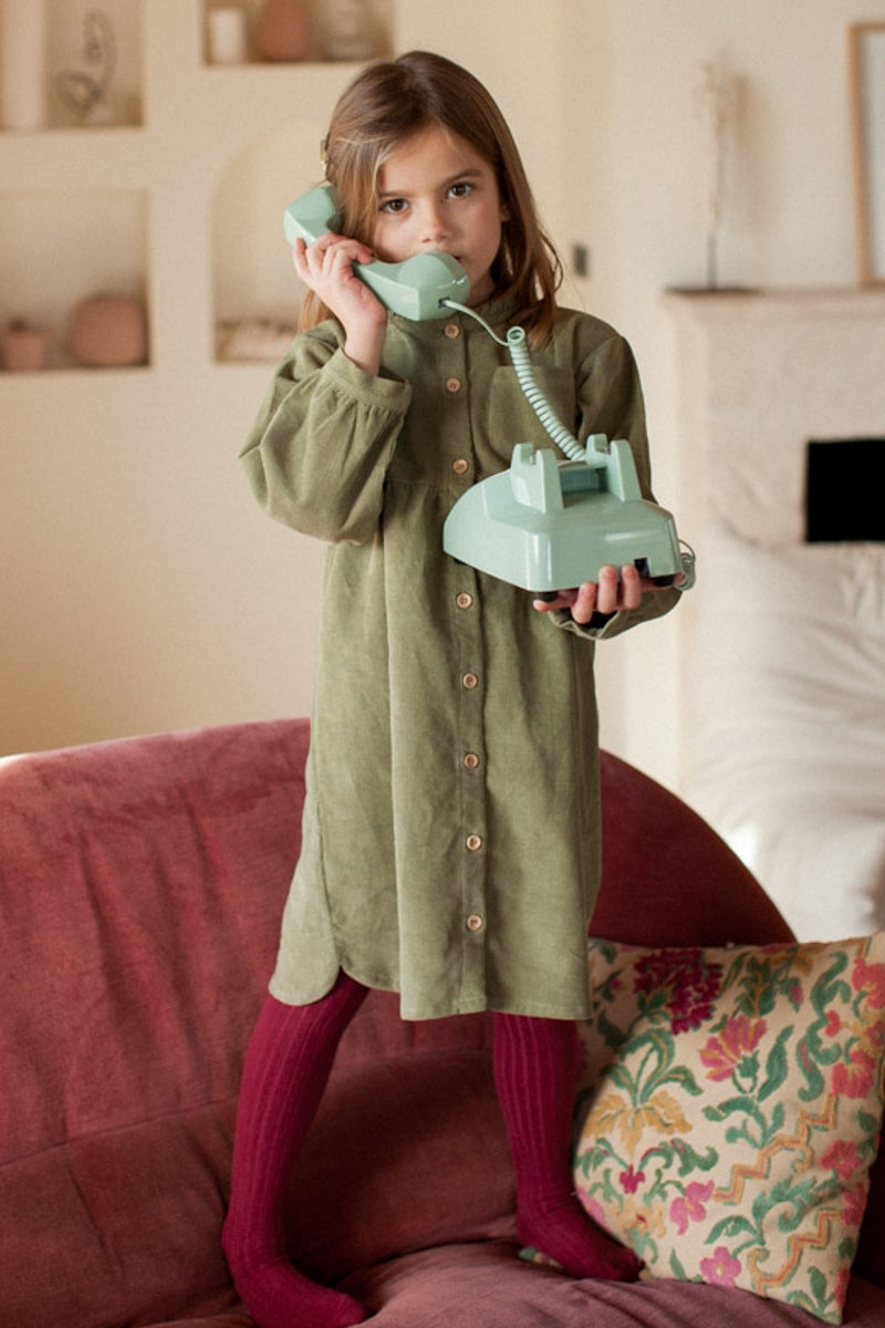 ROBE ROMANE kaki-ARCHIVES-kaki-marlot-paris