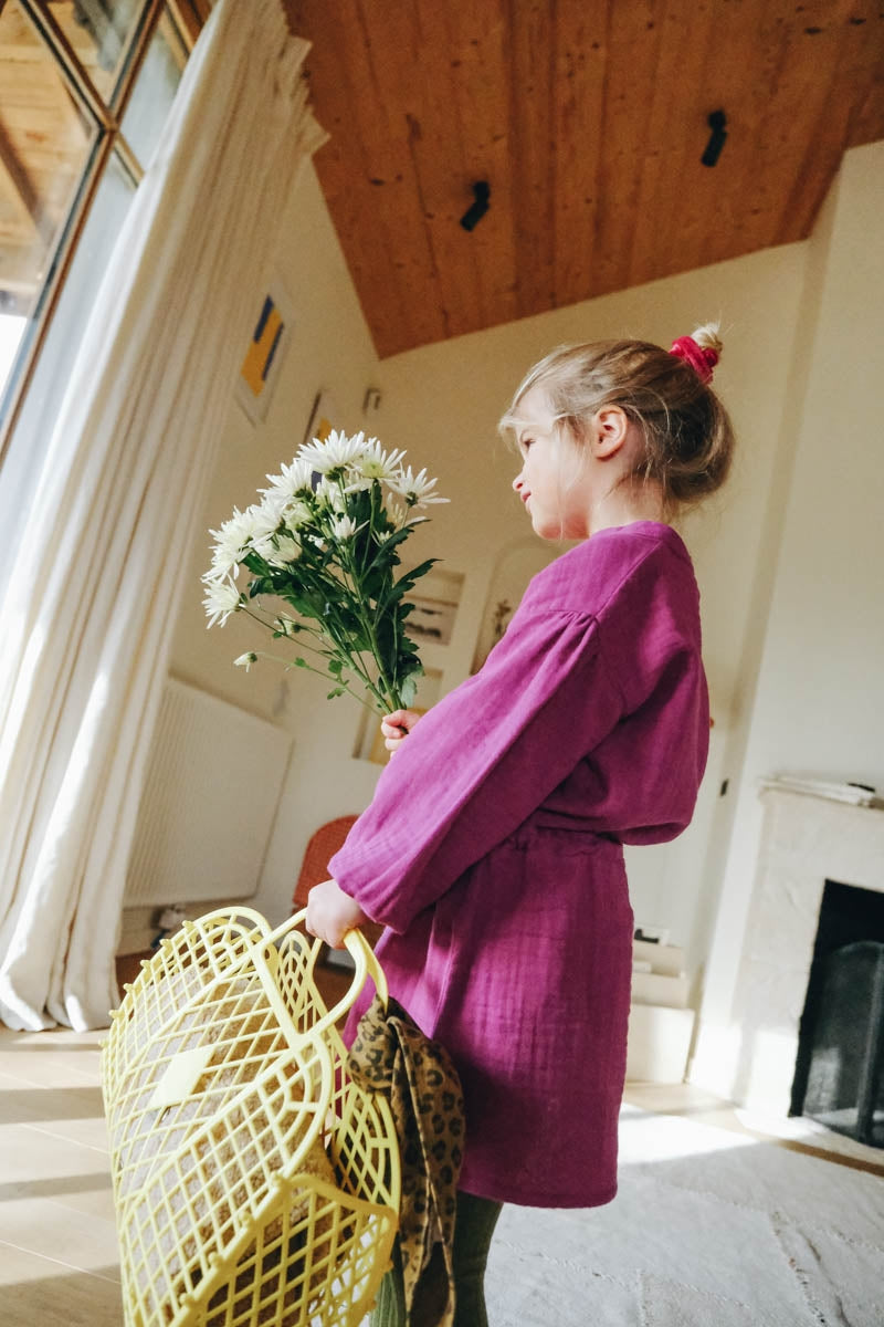 Robe Blanca rose pourpre-Enfant-rose pourpre-marlot-paris