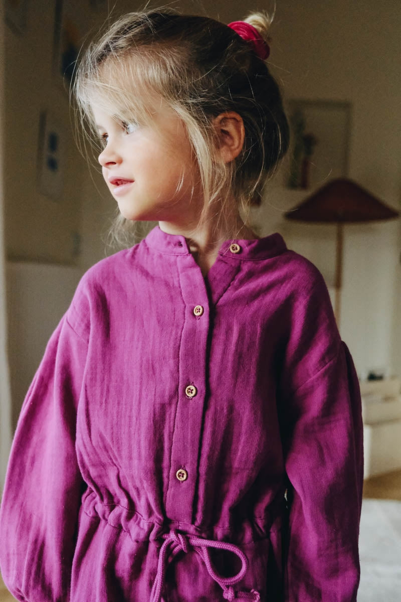 Robe Blanca rose pourpre-Enfant-rose pourpre-marlot-paris