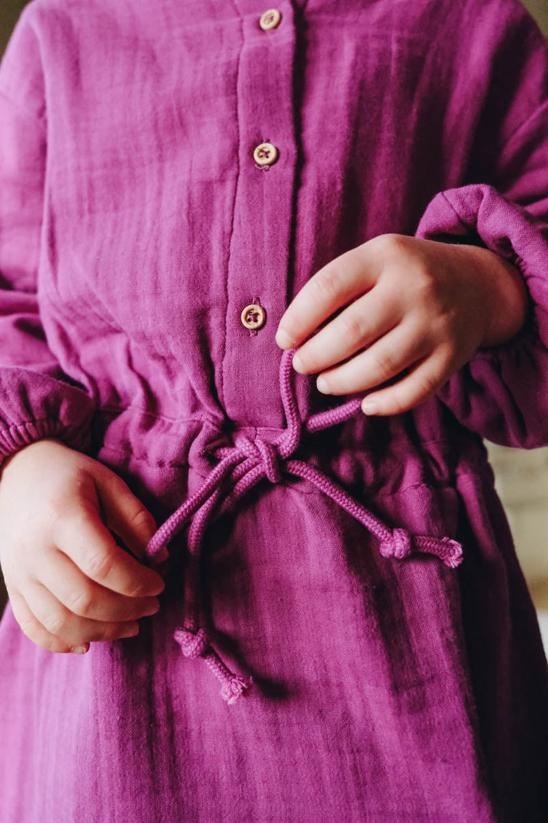 Robe Blanca rose pourpre-Enfant-rose pourpre-marlot-paris