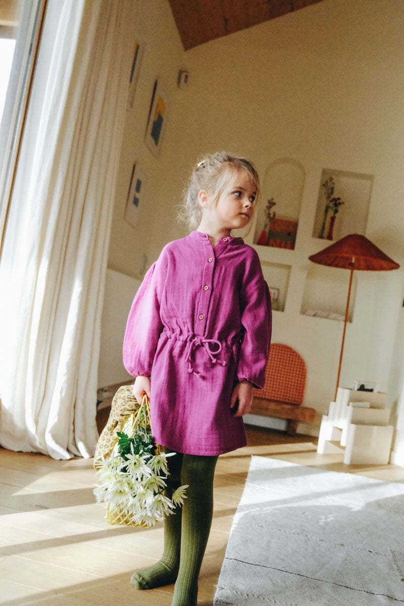 Robe Blanca rose pourpre-Enfant-rose pourpre-marlot-paris