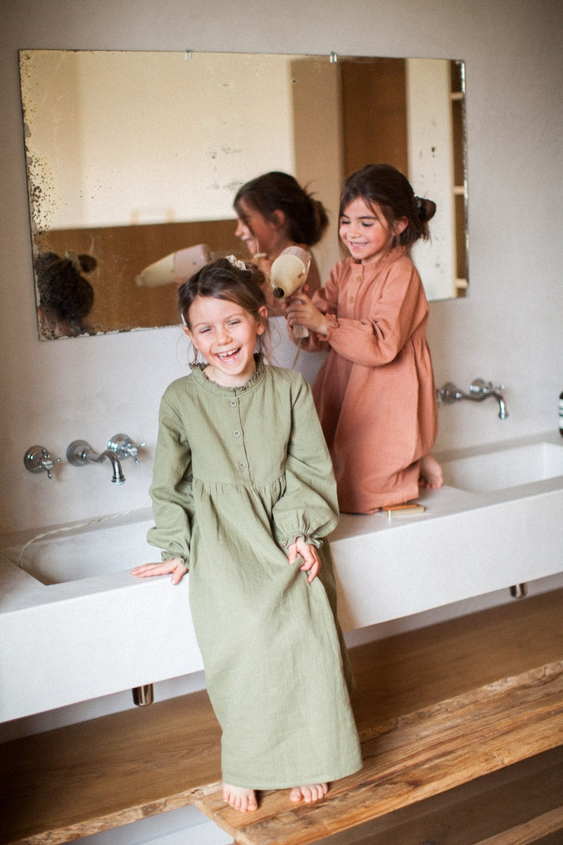 Robe Clochette kaki-OUTLET-kaki-marlot-paris