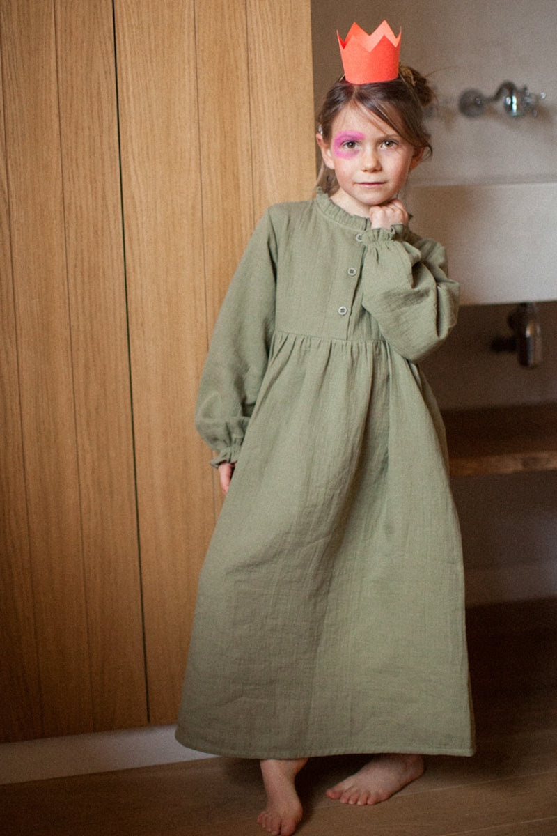 Robe Clochette kaki-OUTLET-kaki-marlot-paris