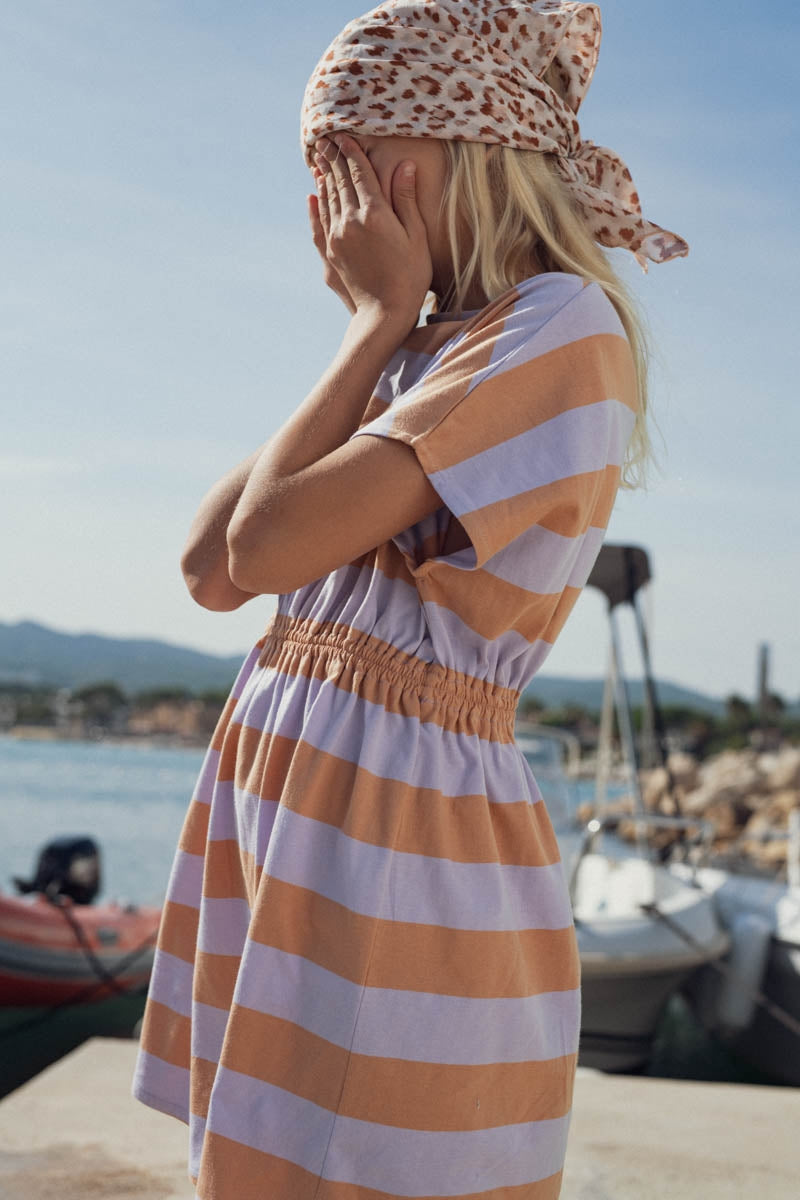 Robe Paloma rayé lilas-fille-rayé lilas-marlot-paris