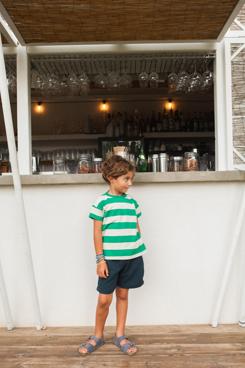 SHORT ERNEST indigo-OUTLET-bleu pacifique-marlot-paris