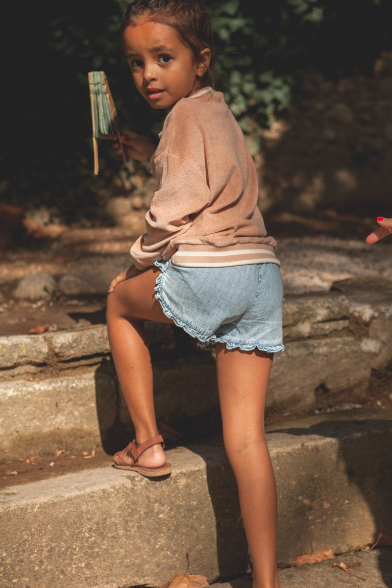 SHORT PAOLA denim bleach-OUTLET-bleach denim-marlot-paris