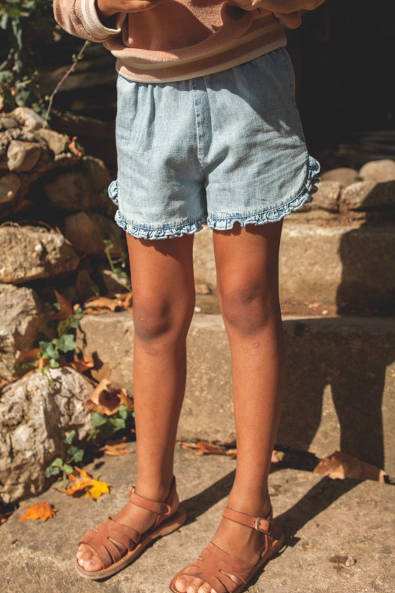 SHORT PAOLA denim bleach-OUTLET-bleach denim-marlot-paris