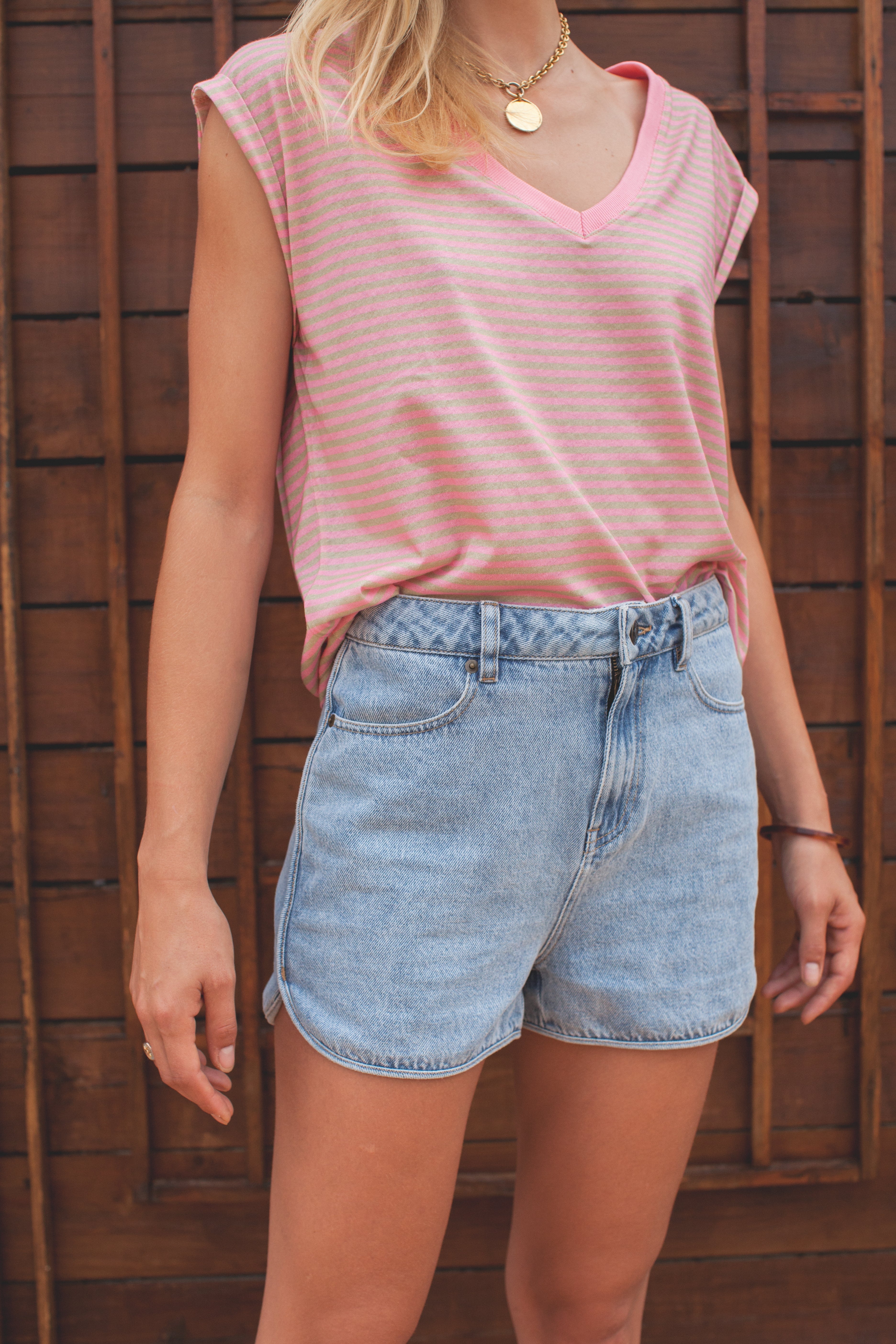 Short Java bleach-OUTLET-bleach denim-marlot-paris