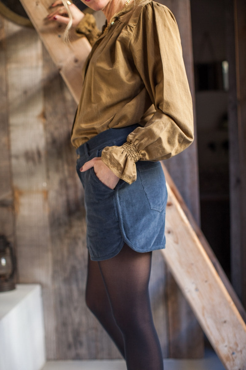 Short Paris indigo-OUTLET-BLEU INDIGO-marlot-paris