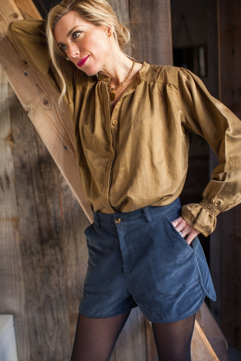 Short Paris indigo-OUTLET-BLEU INDIGO-marlot-paris