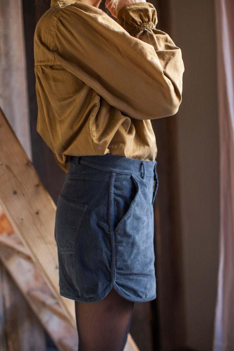 Short Paris indigo-OUTLET-BLEU INDIGO-marlot-paris