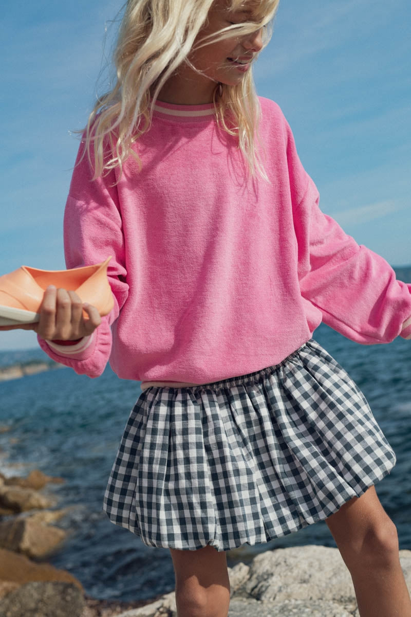 Sweat Maxime rose bonbon-fille-rose bonbon-marlot-paris