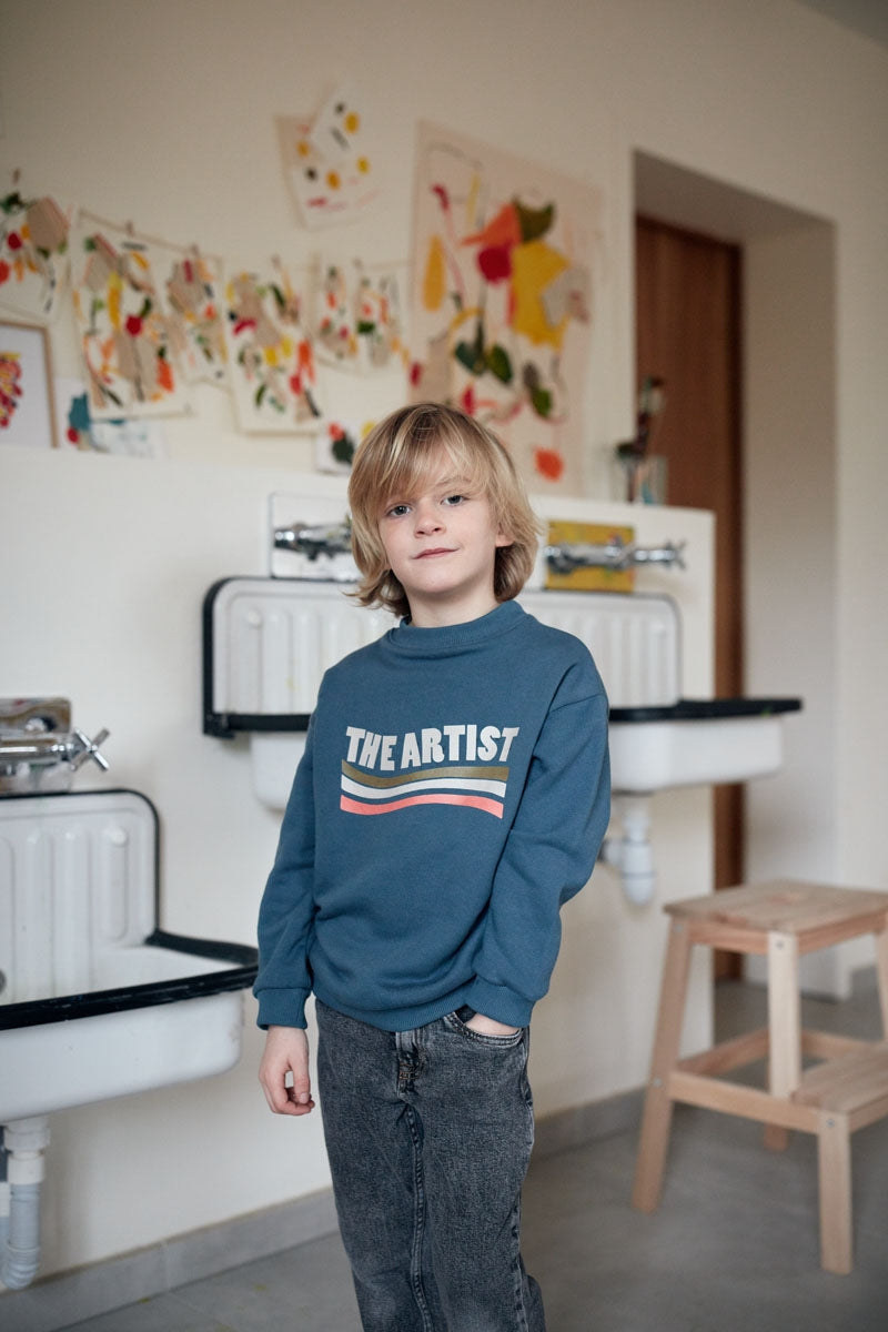 Sweat Poppy bleu acier-BRADERIE-bleu acier-marlot-paris