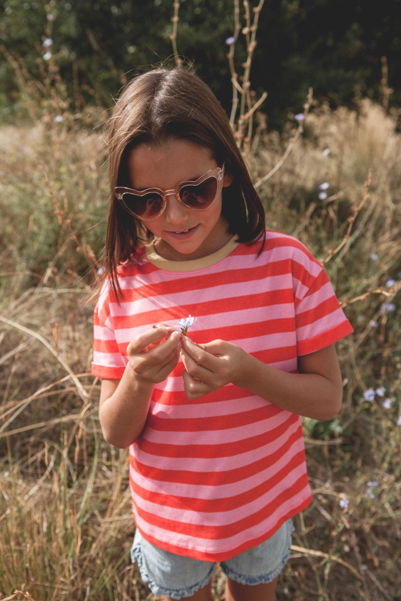 T-shirt Mini Amore rayé malabar-OUTLET-RAYE MALABAR-marlot-paris