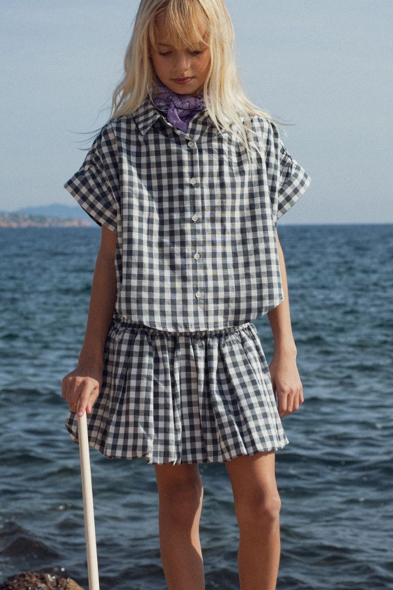 Blouse Ninon vichy indigo-Enfant-Vichy indigo-marlot-paris