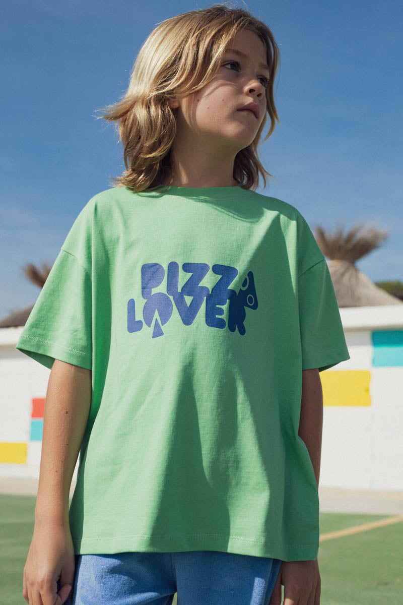 Tee-shirt Augusto vert aqua-Enfant-VERT AQUA-marlot-paris